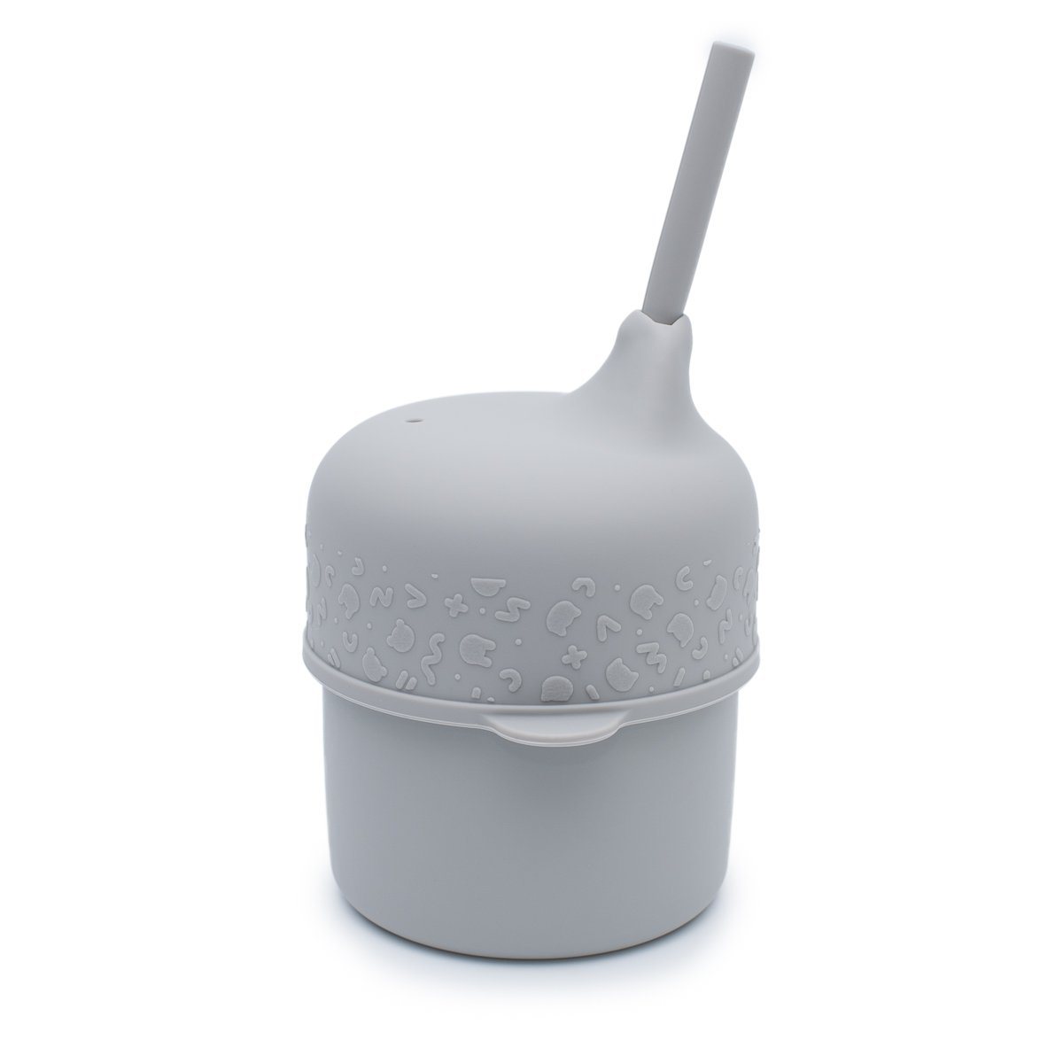 Sippie Lid & Mini Straw (Grey)