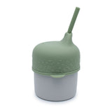 Sippie Lid & Mini Straw (Sage)