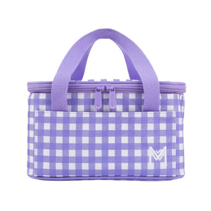 Insulated Cooler Bag (Purple Gingham)