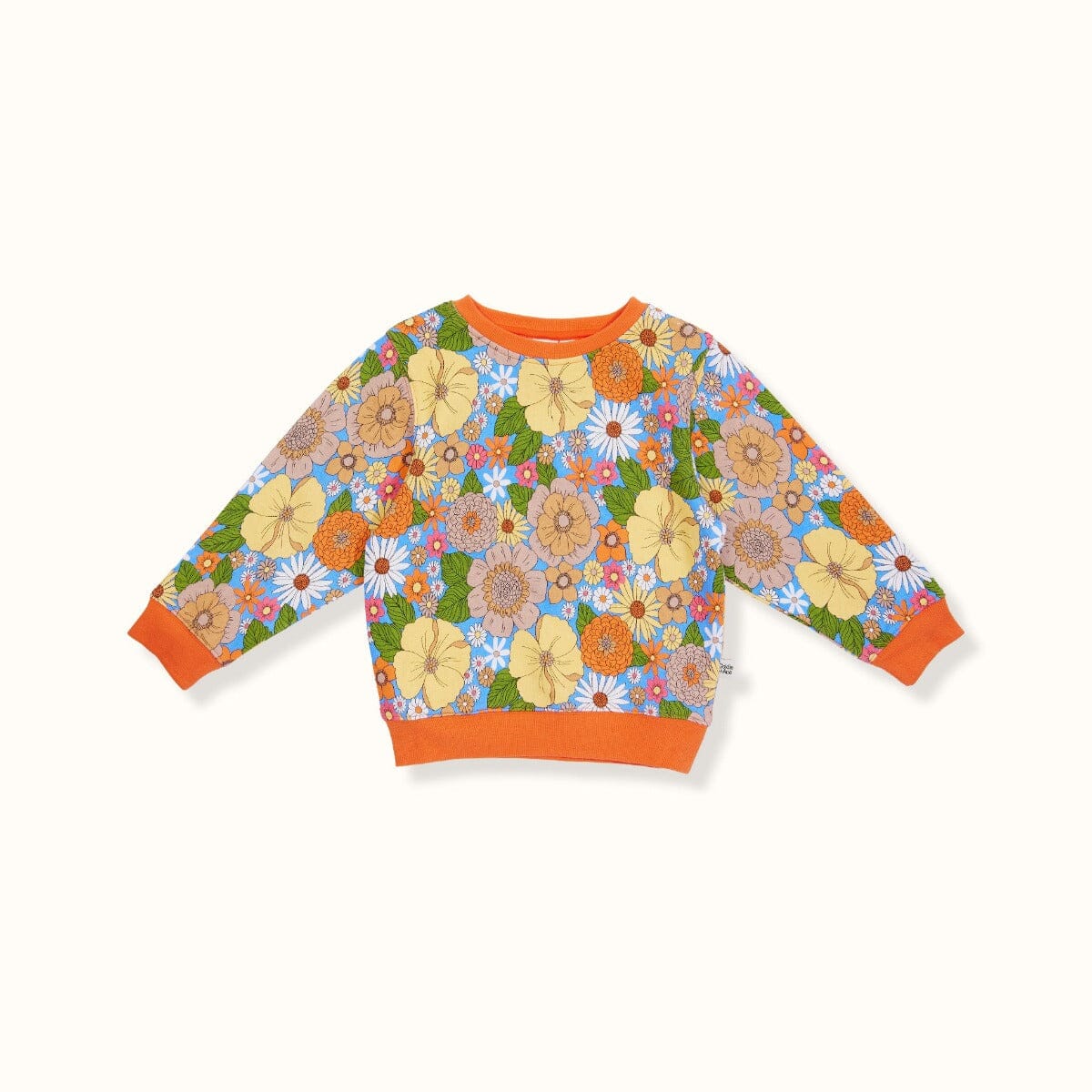 Zoe Floral Terry Relaxed Sweater