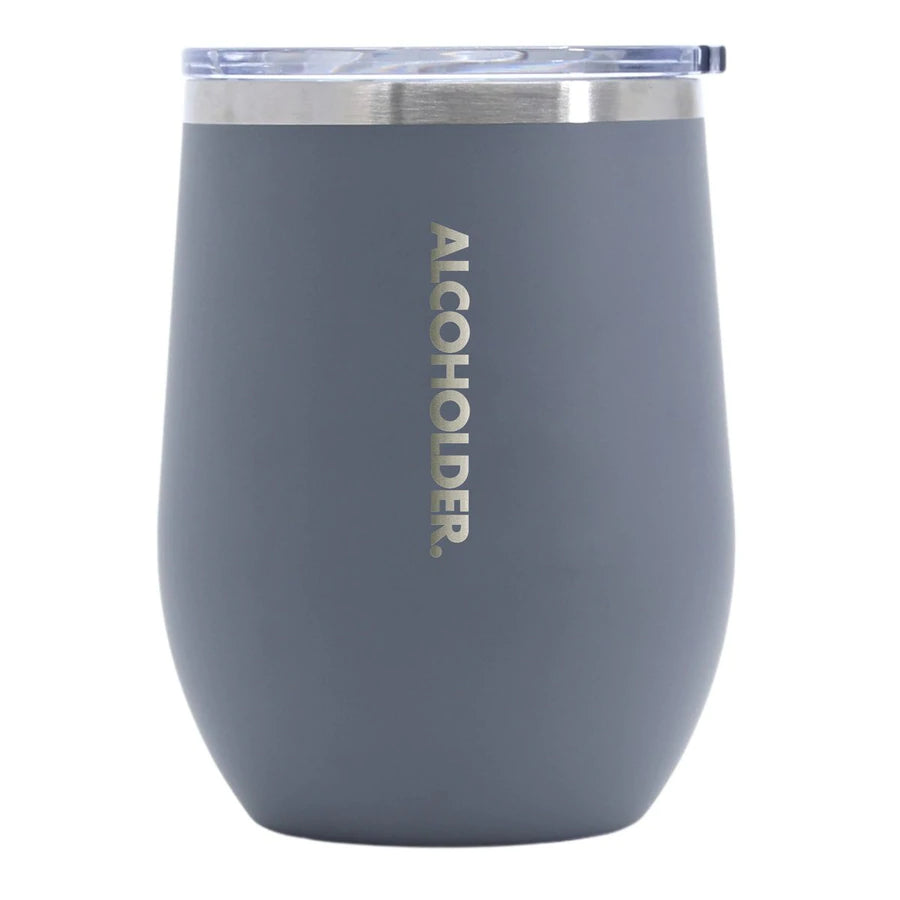 Stemless Insulated Wine Tumbler (Cement Grey Matte)