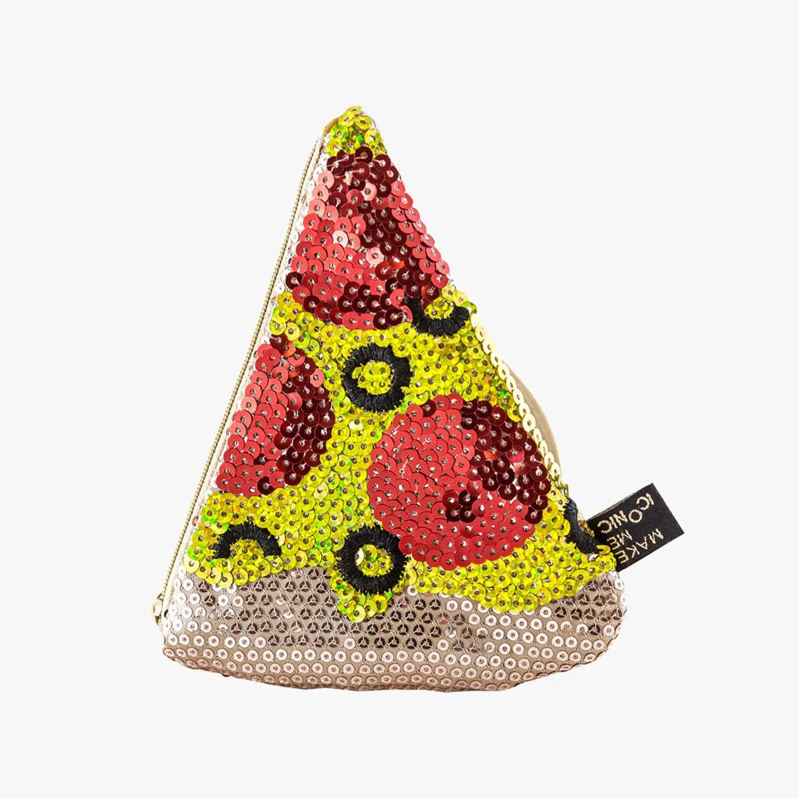 Iconic Sequin Purse - Pizza