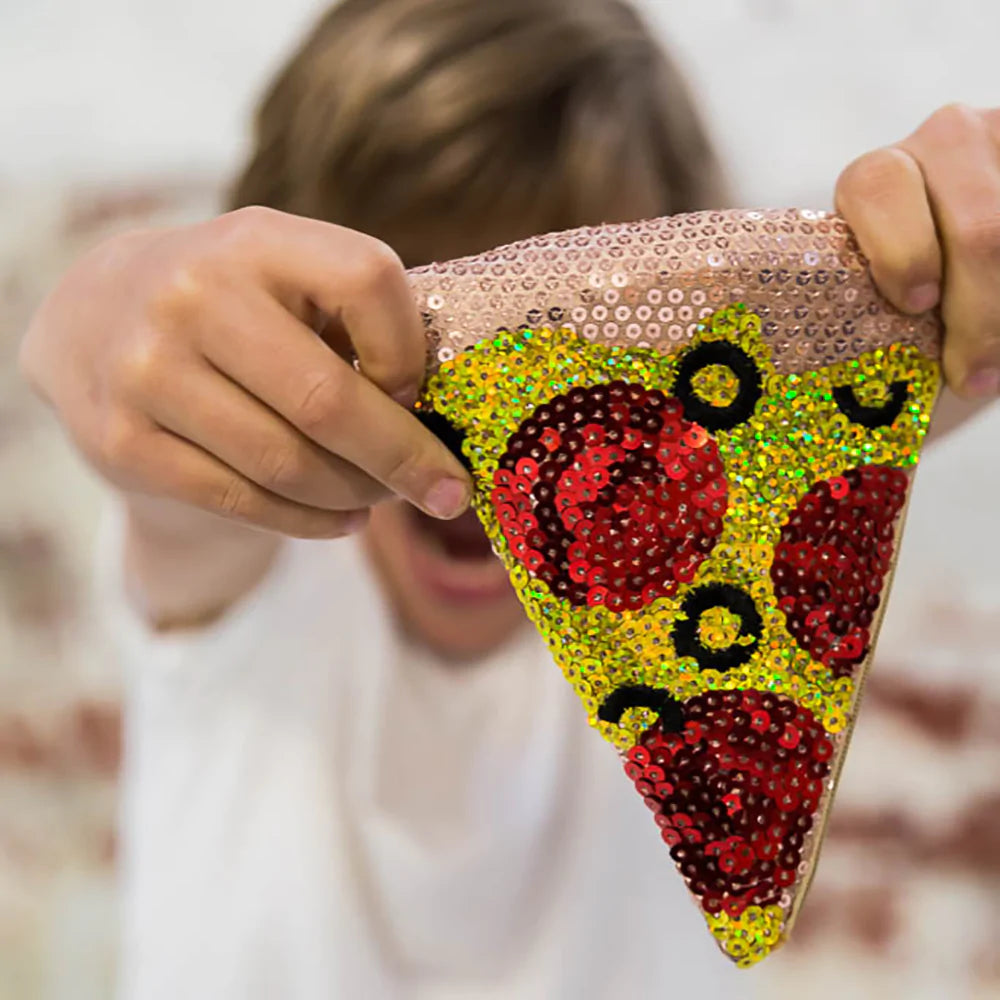 Iconic Sequin Purse - Pizza