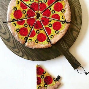 Iconic Sequin Purse - Pizza