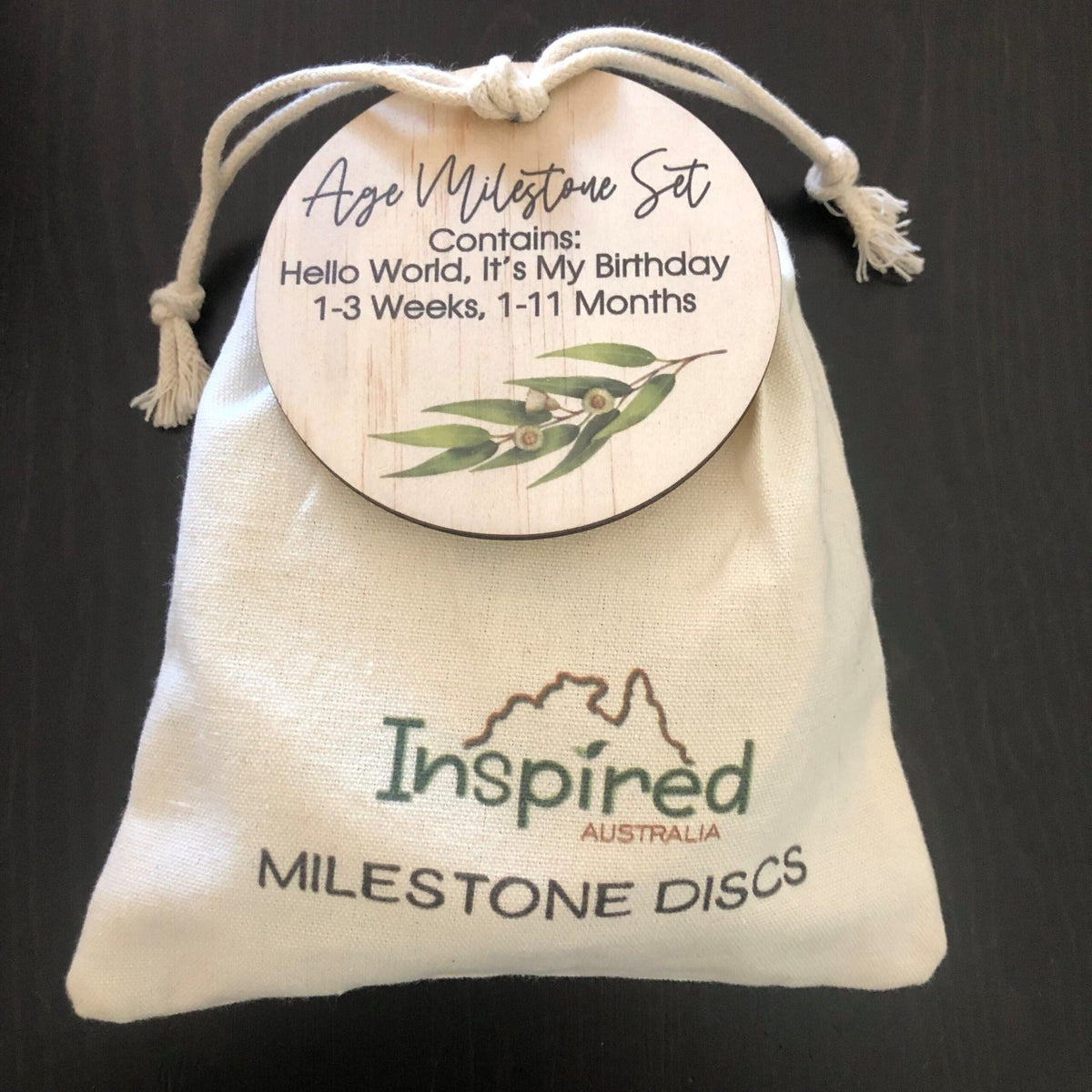 Age Milestone Discs - Eucalyptus