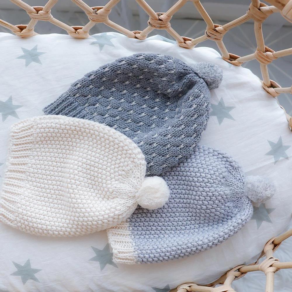 Mini Moss Baby Beanie (Grey)
