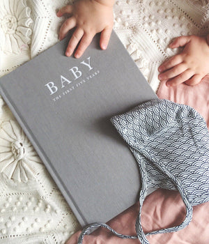 Baby Journal Birth to 5 Years (Grey)