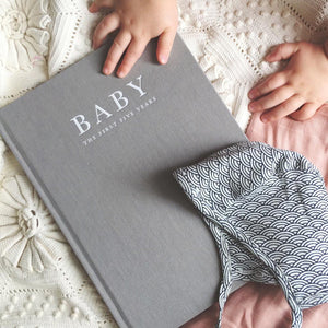 Baby Journal Birth to 5 Years (Grey)