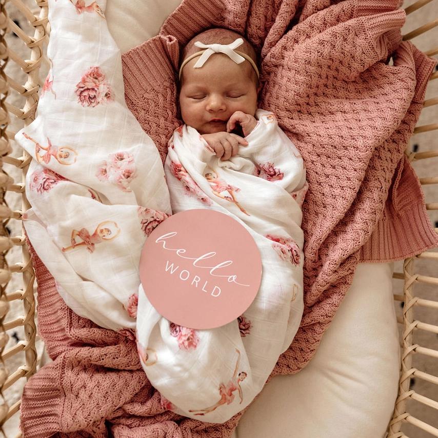 Belle & Rose Gold Reversible Milestone Cards