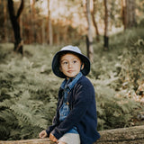 Kids Reversible Sun Hat (Charlie/Indigo)
