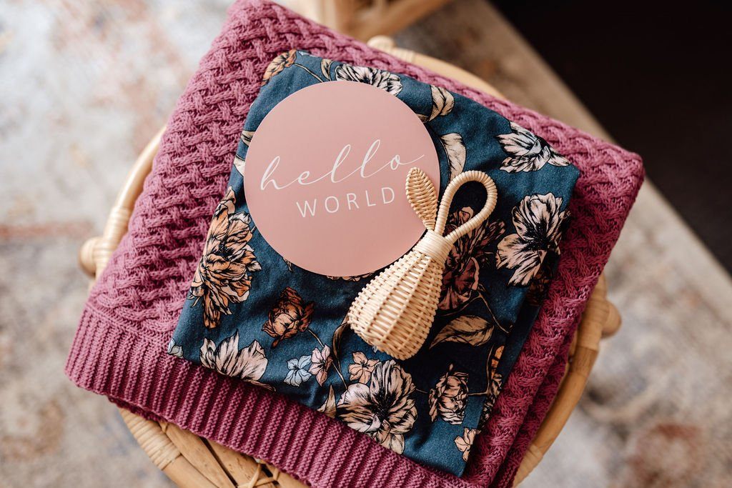 Belle & Rose Gold Reversible Milestone Cards