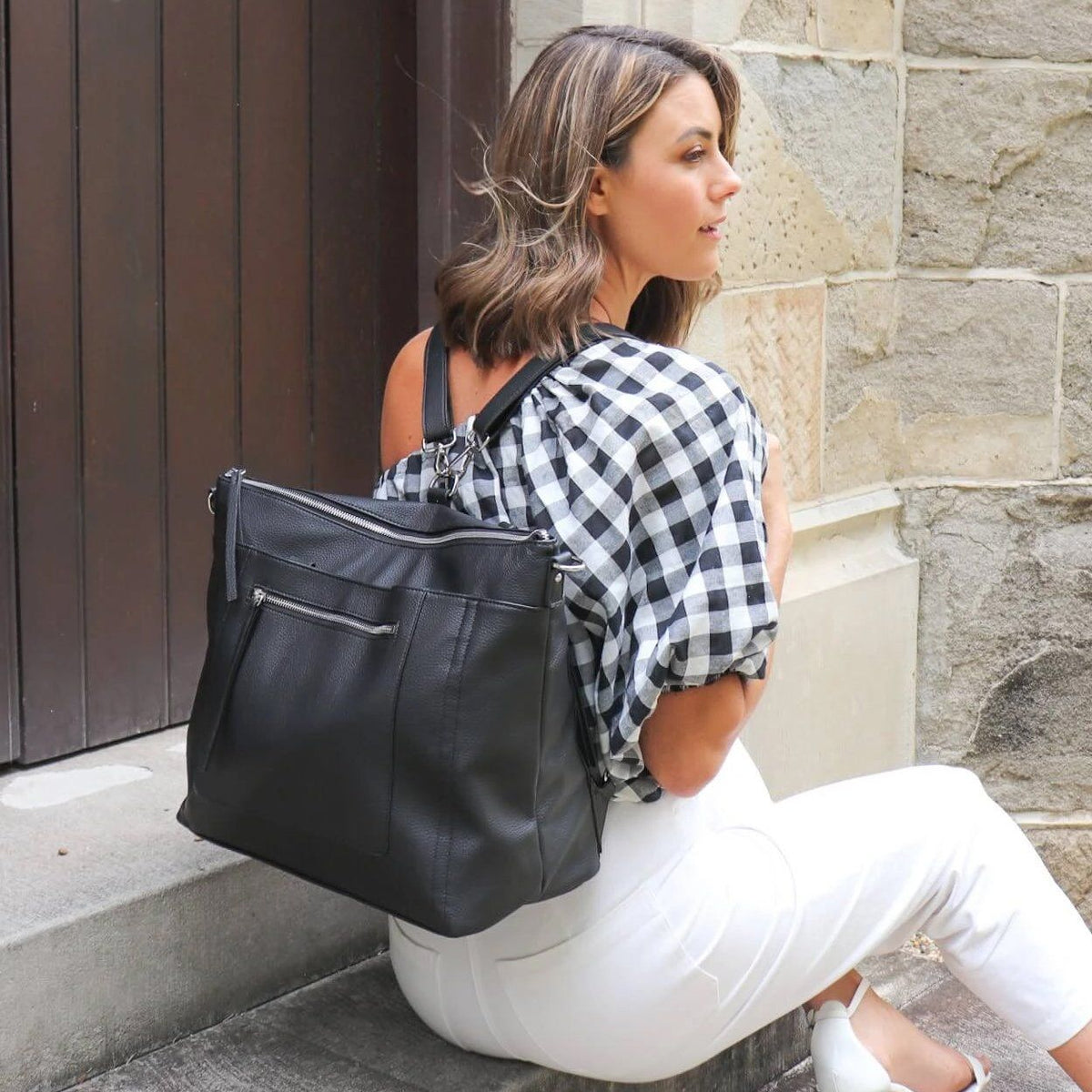 Billie Convertible Carryall (Black)