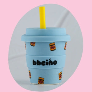 Mitey Good In Blue Bamboo Babycino Cup