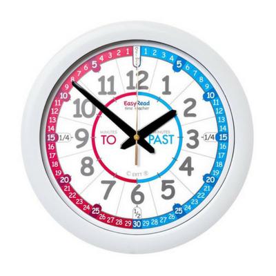 EasyRead Red/Blue Face Clock