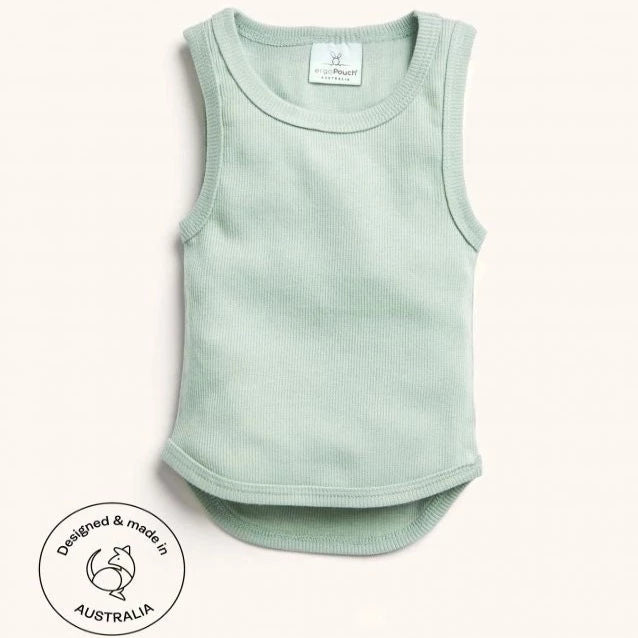 Tiny Baby Bodywear Singlet (Sage)