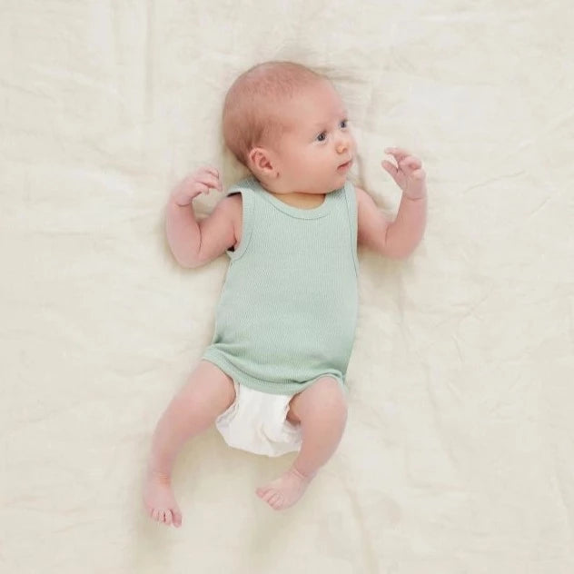 Tiny Baby Bodywear Singlet (Sage)