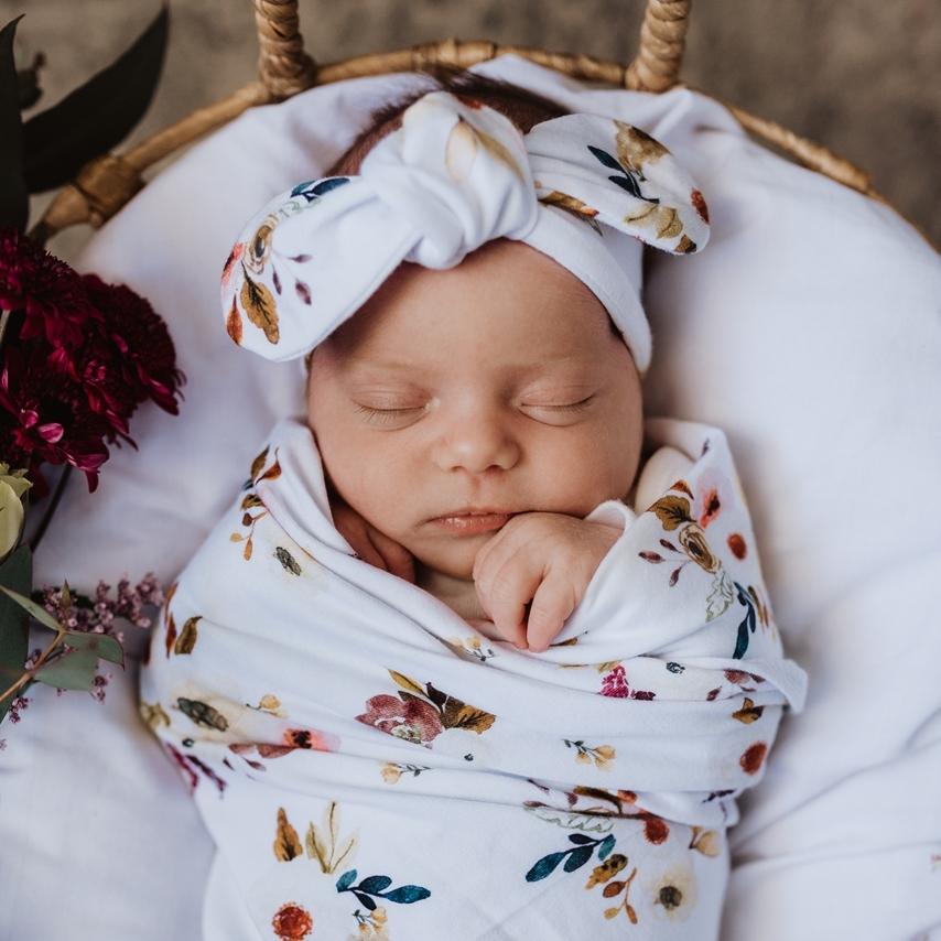 Boho Posy Top Knot Headband