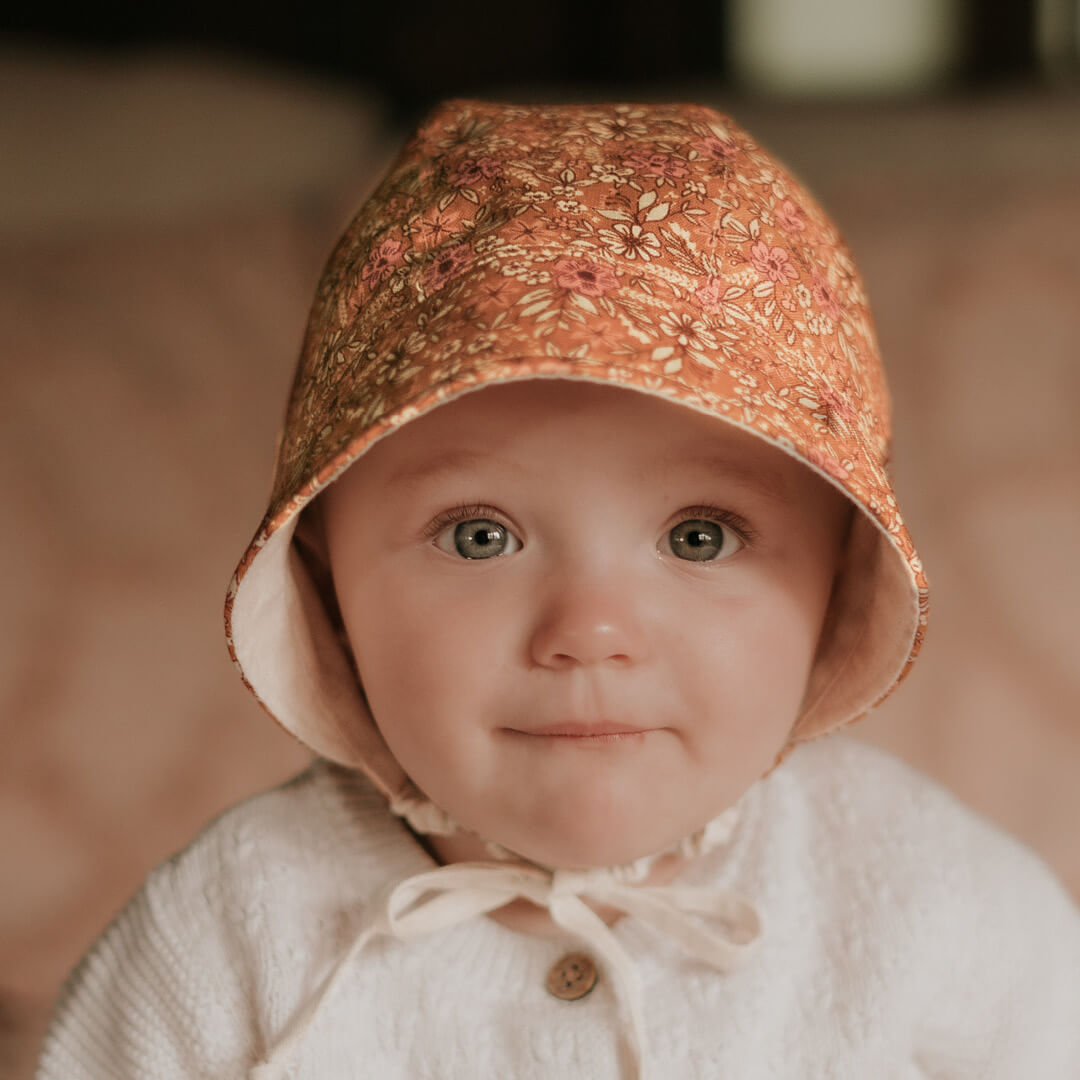 Seeker Reversible Sun Bonnet (Alice-Flax)