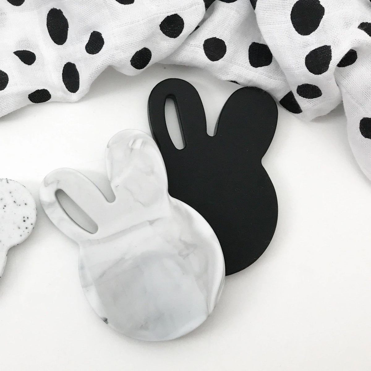 Bunny Silicone Teether (Marble)
