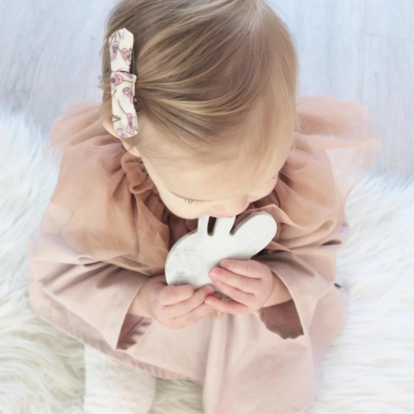 Bunny Silicone Teether (Marble)