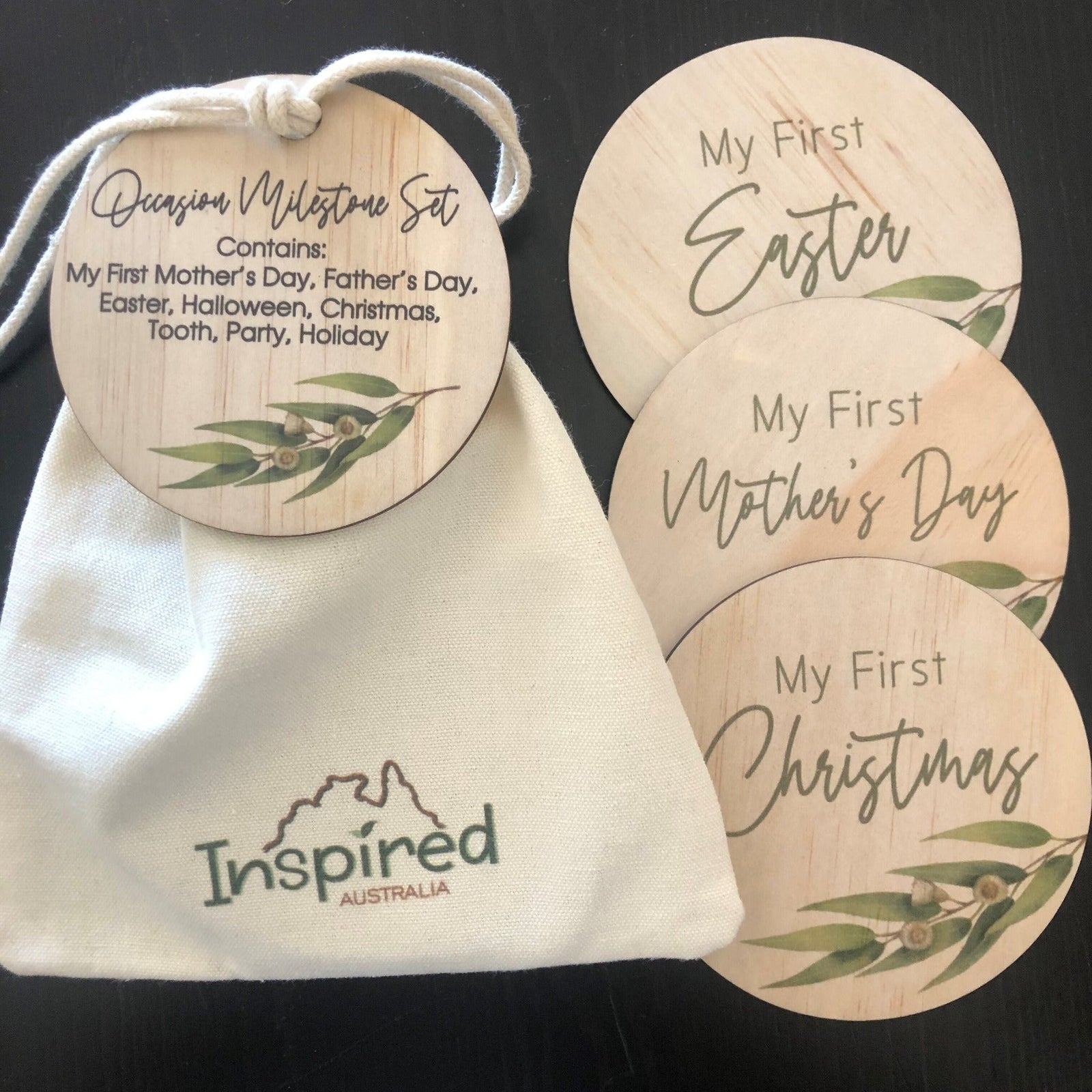 Occasion Milestone Discs - Eucalyptus