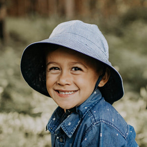 Explorer Kids Reversible Classic Bucket Hat (Charlie/Indigo)