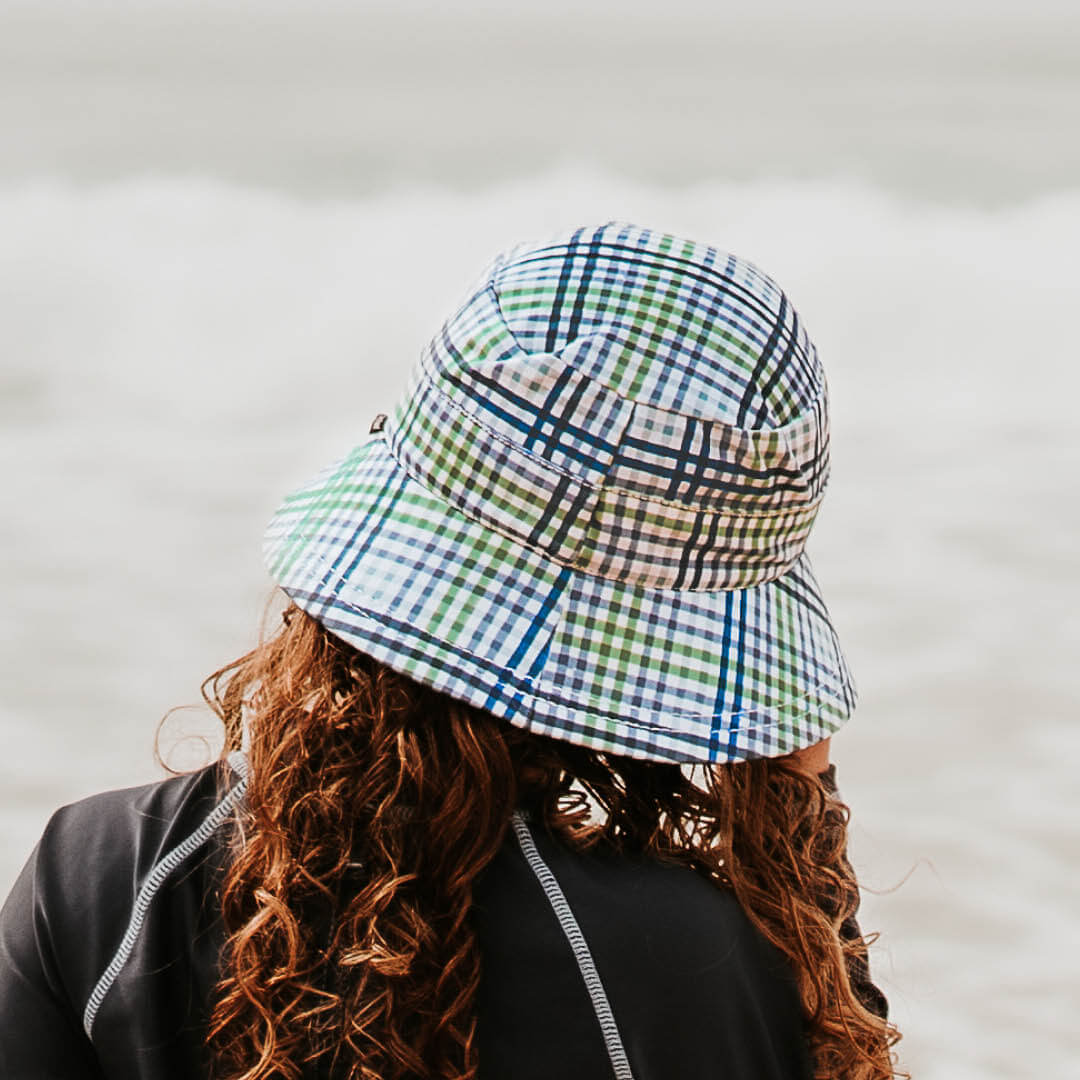 Boys Beach Bucket Hat (Check)