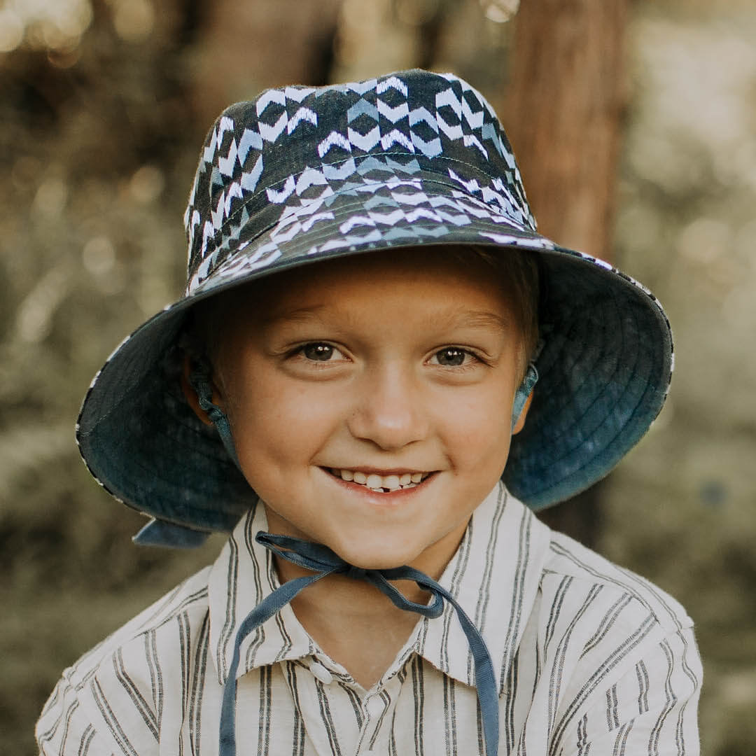 Kids Reversible Sun Hat (Scout/Steele)