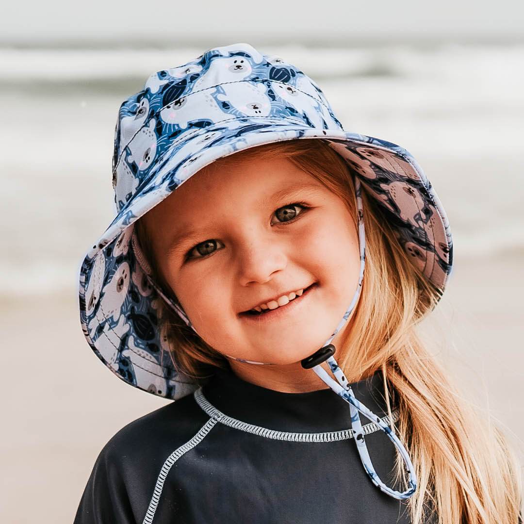 Kids Beach Bucket Hat (Seal)