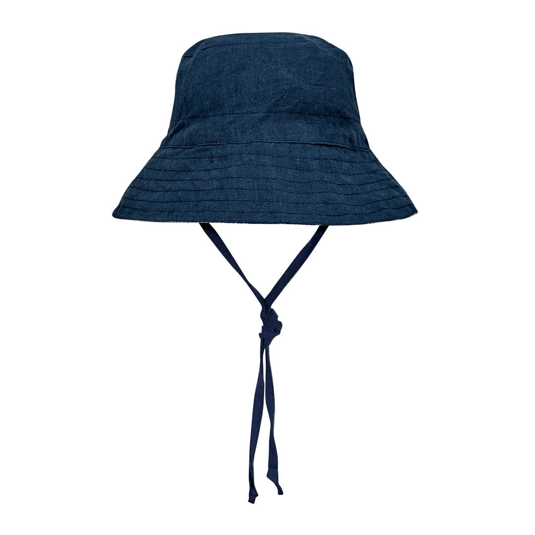 Explorer Kids Reversible Classic Bucket Hat (Charlie/Indigo)