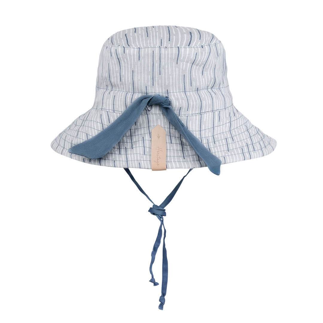 Kids Reversible Sun Hat (Sprig/Steele)