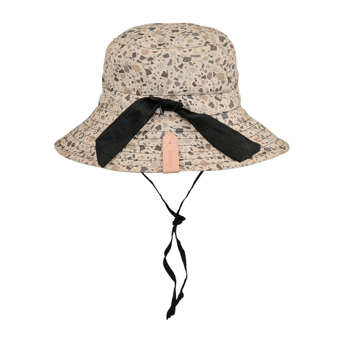 Kids Reversible Sun Hat (Terrazzo/Ebony)
