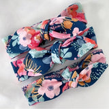 Poppy Navy Top Knot