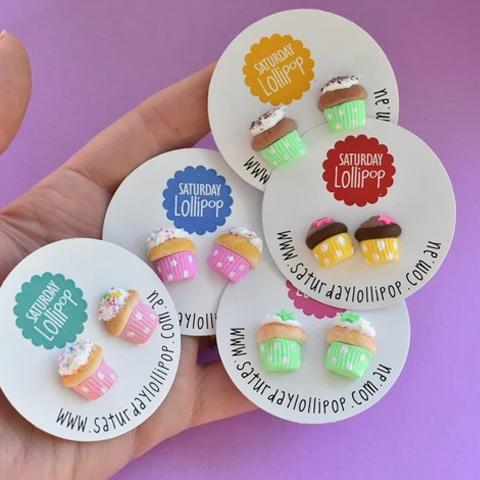 Cupcake Stud Earrings