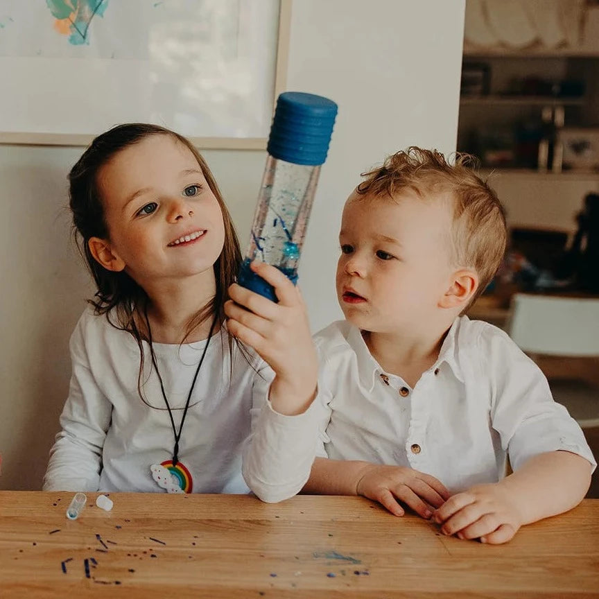 DIY Sensory Calm Down Bottle (Blue)