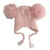 Double Pom Pom Knit Beanie (Baby Pink)
