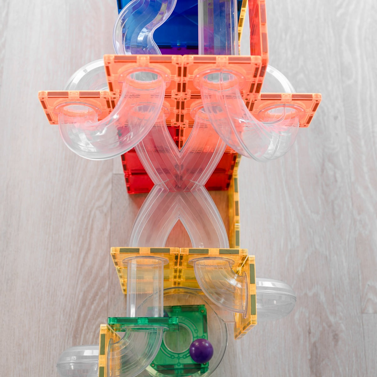 Rainbow Ball Run Expansion Pack 66 Piece