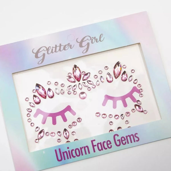 Unicorn Face Gems – Unicorn Power – Glitter Girl