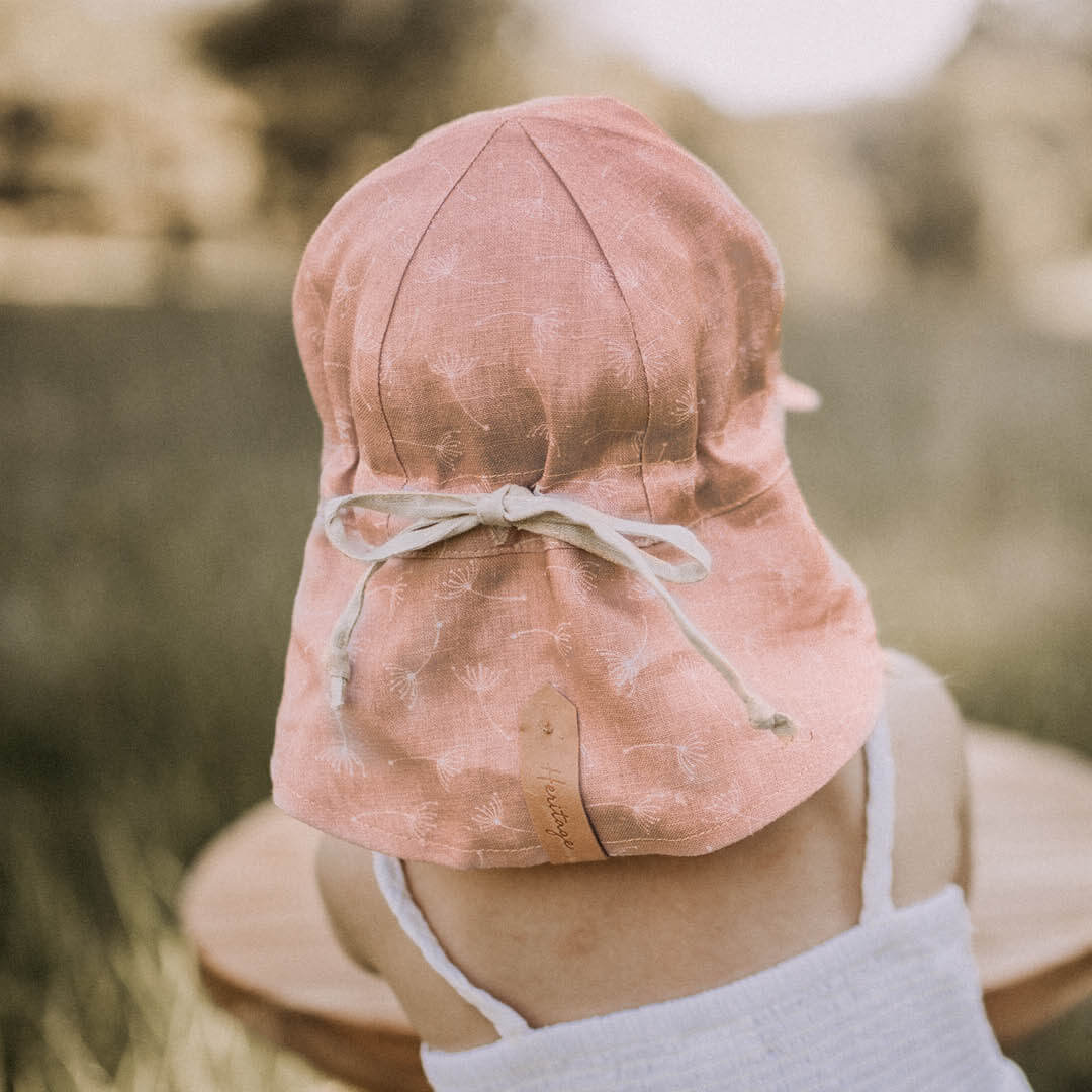 Baby Reversible Flap Hat (Frances/Flax)