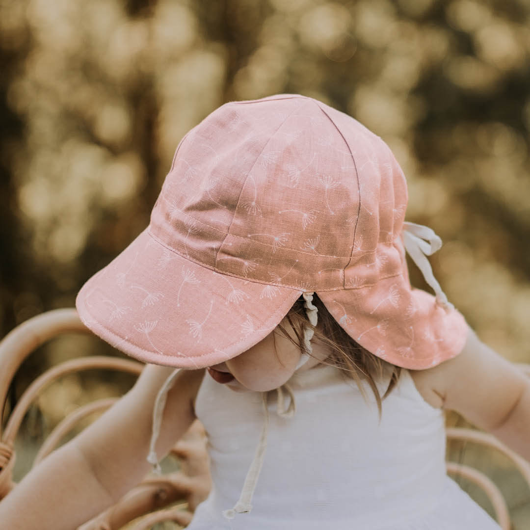 Baby Reversible Flap Hat (Frances/Flax)