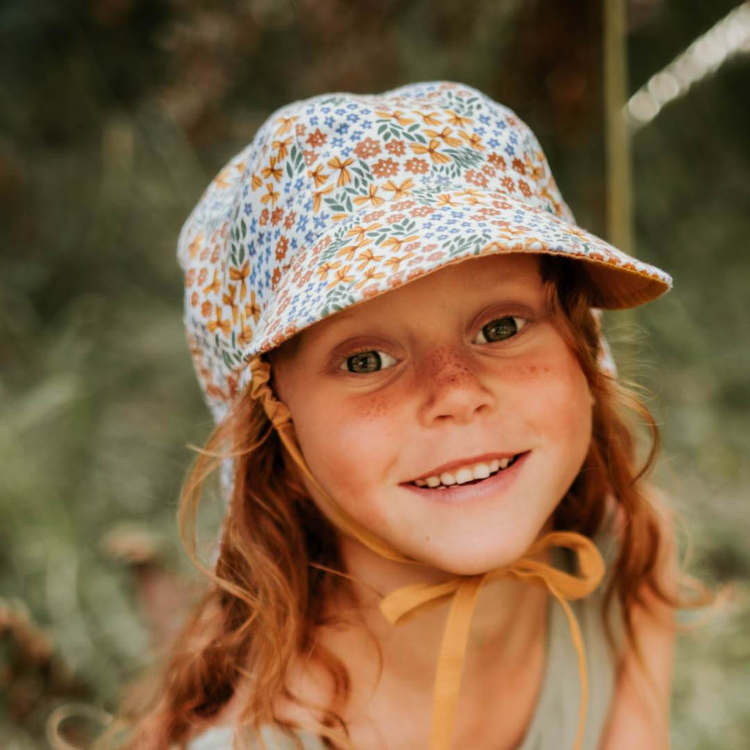 Baby Reversible Flap Hat (Mabel/Maize)
