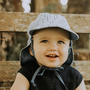 Baby Reversible Flap Hat (Sprig/Steele)