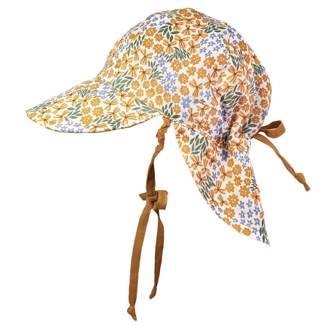Baby Reversible Flap Hat (Mabel/Maize)