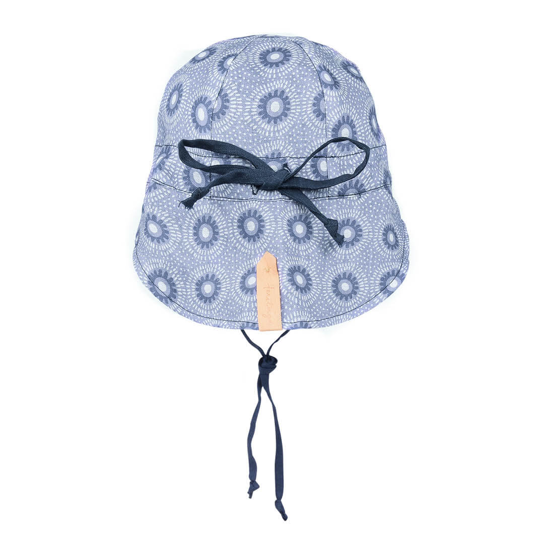 Baby Reversible Flap Hat (Norman/Indigo)