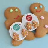 Gingerbread Dangley Earrings
