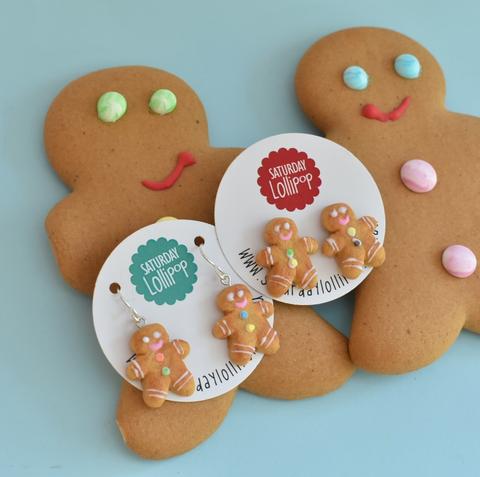 Gingerbread Stud Earrings