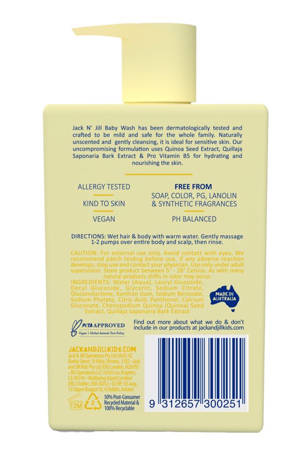 Baby Wash 300ml - Yellow