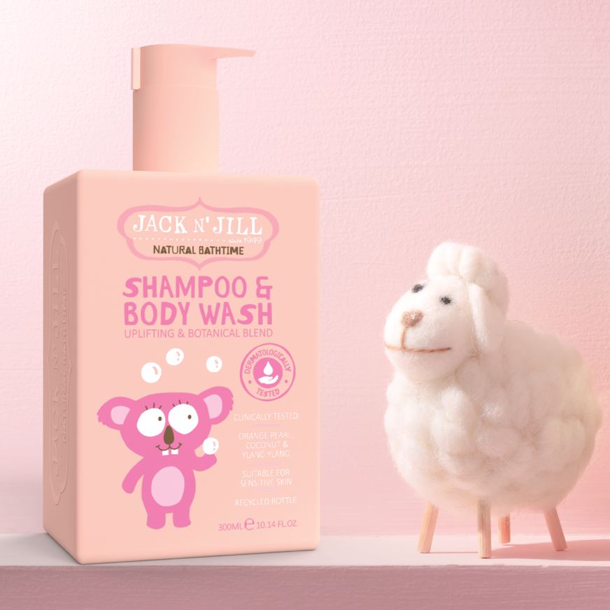 Shampoo & Body Wash 300ml - Pink