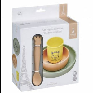 Sophie Giraffe Silicone Meal Set
