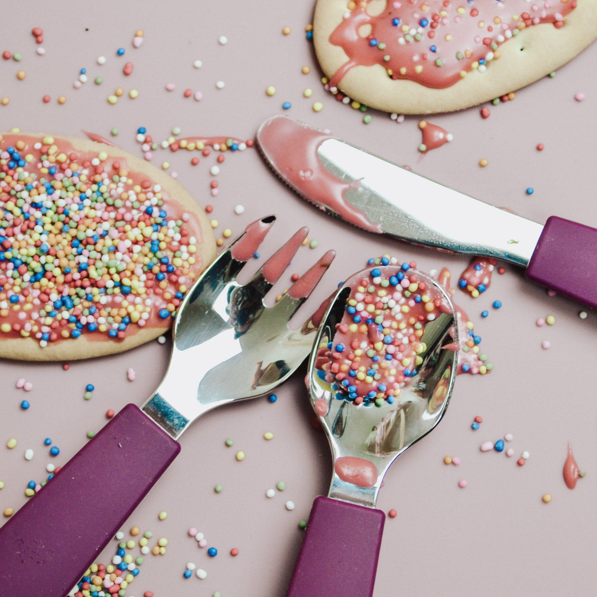 Toddler Feedie Cutlery Set (Powder Pink)